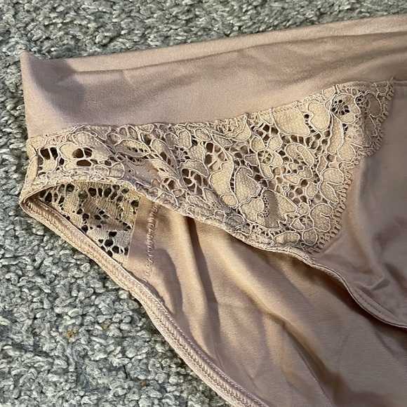 4 pk - Reveal Lingerie Women's High-Leg Brief Underwear - Beige Satin - Picture 3 of 5